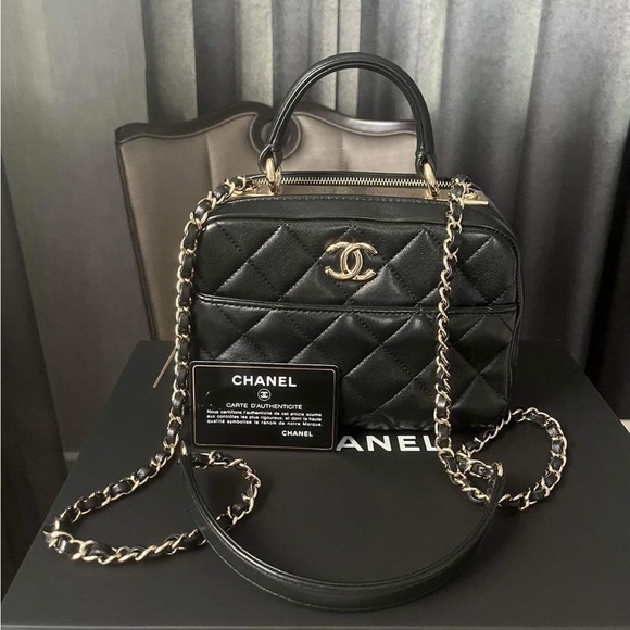 CHANEL, Bags, Soldchanel Trendy Bowling Bag